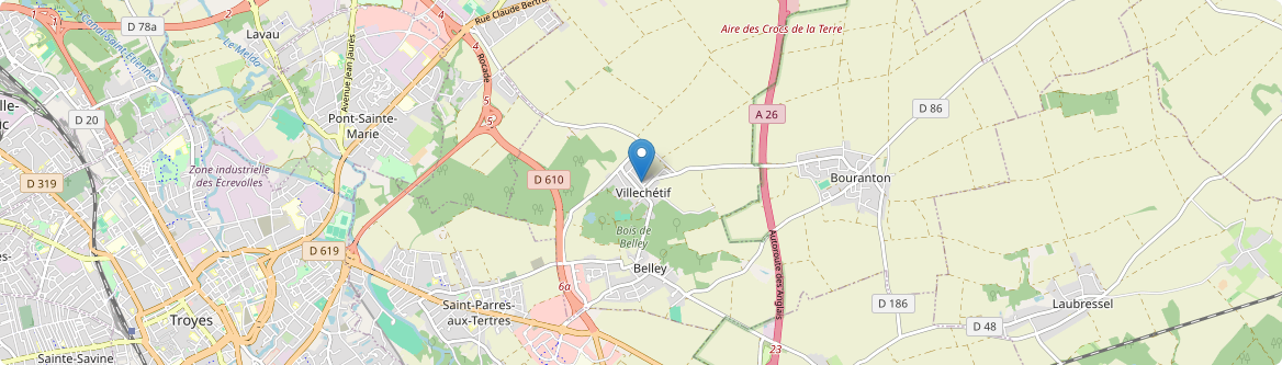 Villechétif - Carte