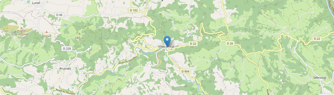 Villecomtal - Carte