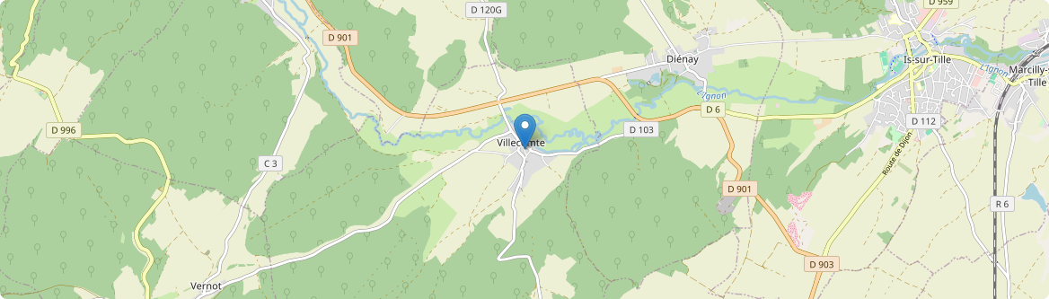Villecomte - Carte