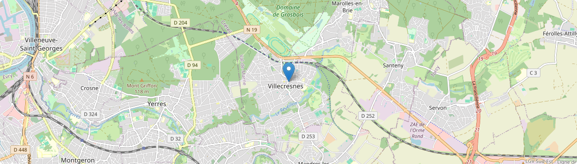 Villecresnes - Carte