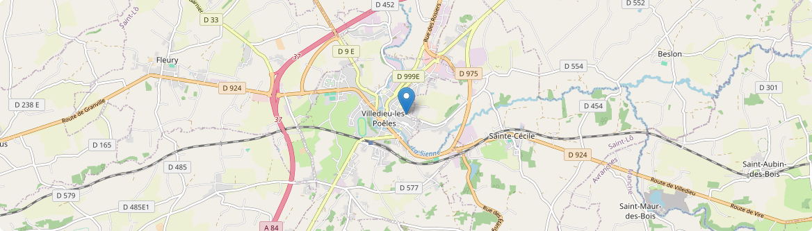 Villedieu-les-Poêles-Rouffigny - Carte