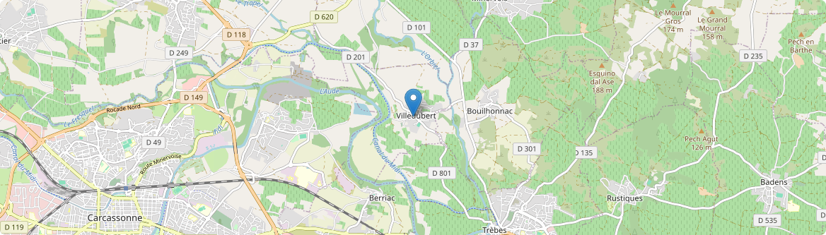 Villedubert - Carte