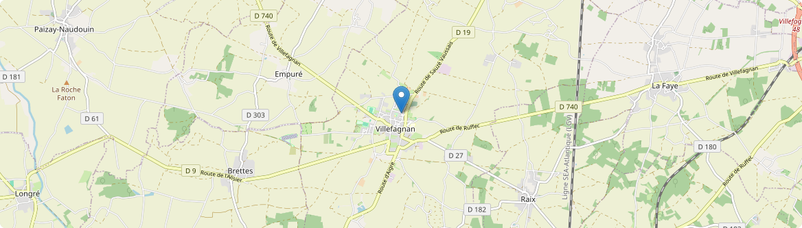 Villefagnan - Carte