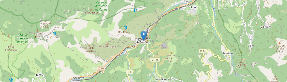 Villefranche-de-Conflent - Carte