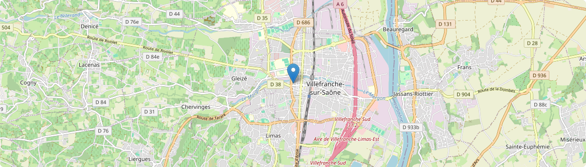 Villefranche-sur-Saône - Carte