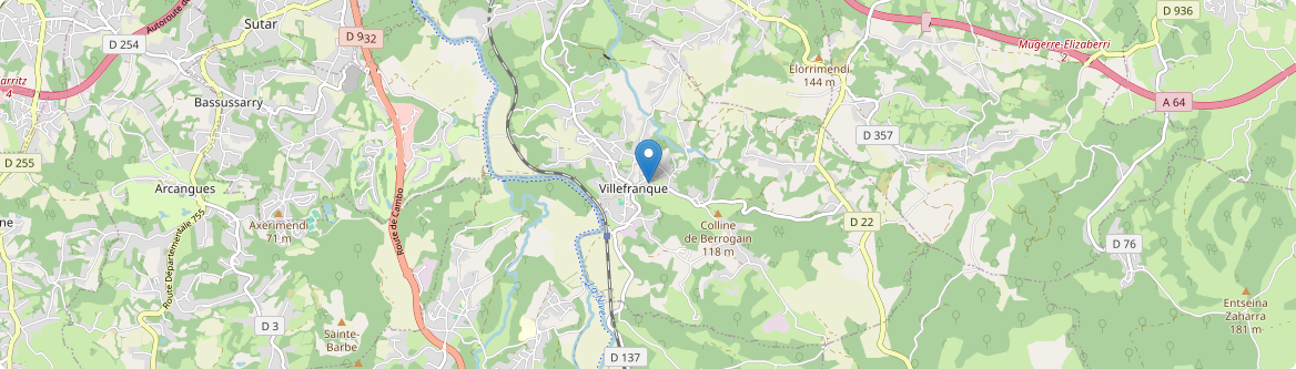 Villefranque - Carte
