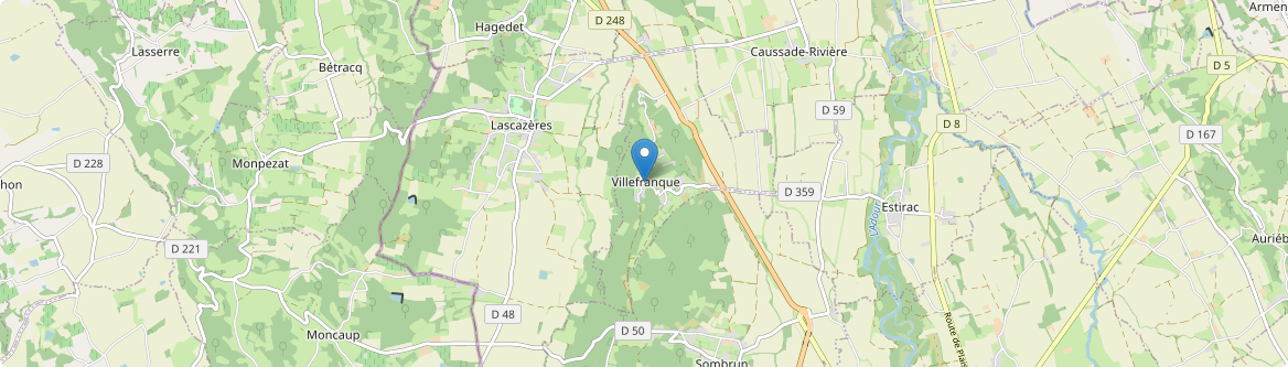 Villefranque - Carte