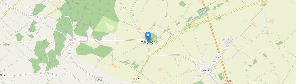 Villegongis - Carte
