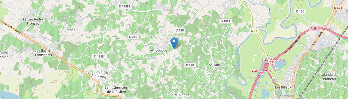 Villegouge - Carte