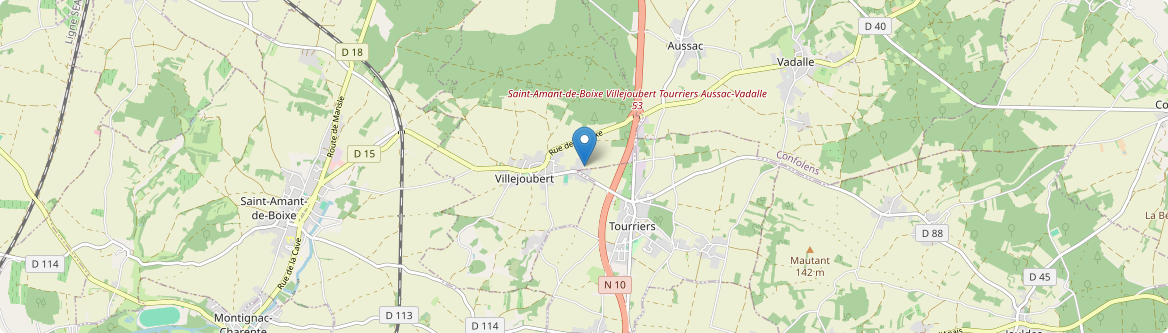 Villejoubert - Carte