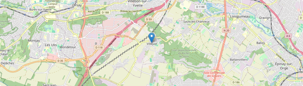 Villejust - Carte