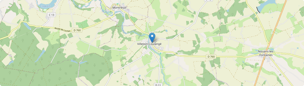 Villeloin-Coulangé - Carte