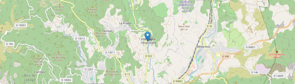 Villemagne-l'Argentière - Carte