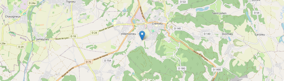 Villemoirieu - Carte