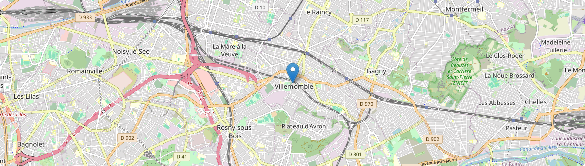 Villemomble - Carte
