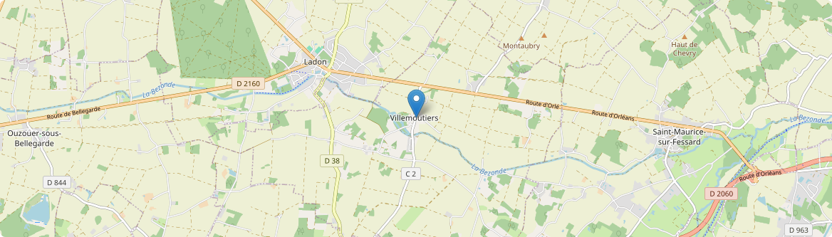 Villemoutiers - Carte
