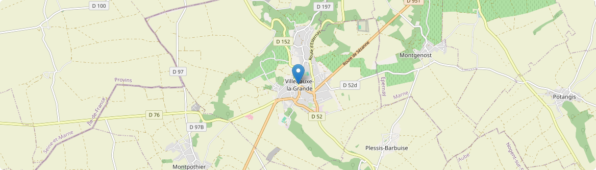Villenauxe-la-Grande - Carte