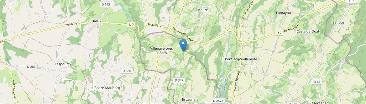 Villenave-près-Béarn - Carte
