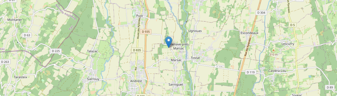 Villenave-près-Marsac - Carte
