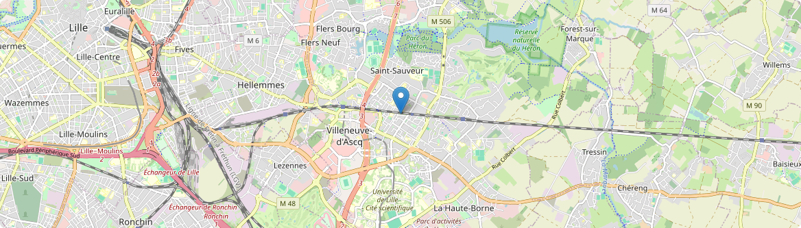 Villeneuve-d'Ascq - Carte