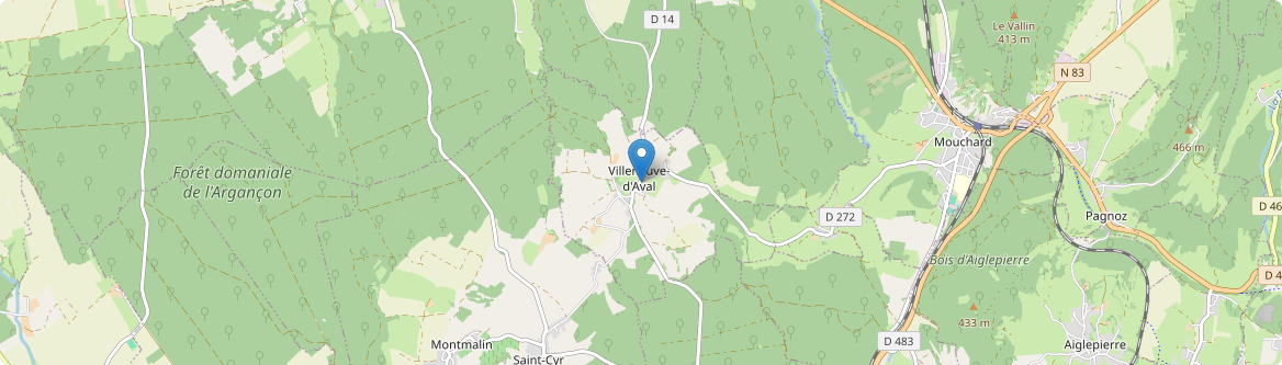 Villeneuve-d'Aval - Carte