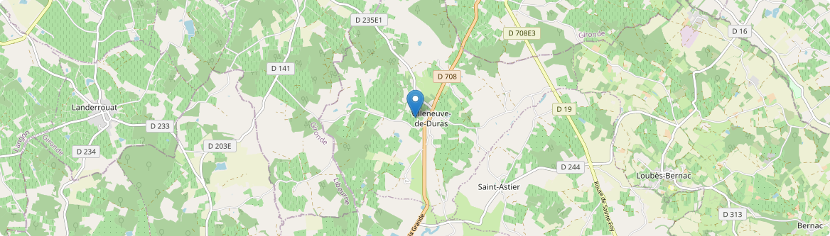 Villeneuve-de-Duras - Carte