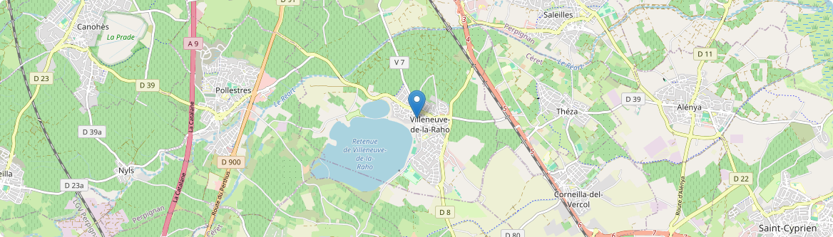 Villeneuve-de-la-Raho - Carte