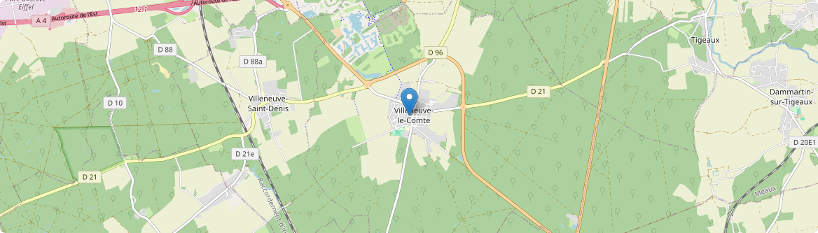 Villeneuve-le-Comte - Carte