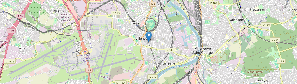 Villeneuve-le-Roi - Carte