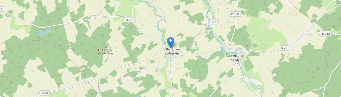 Villeneuve-les-Genêts - Carte