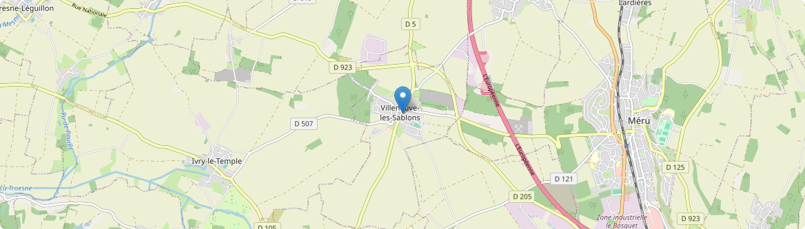Villeneuve-les-Sablons - Carte