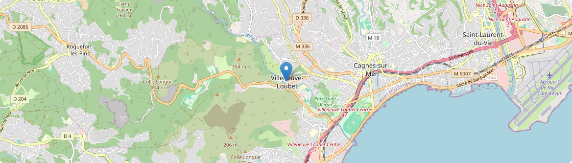Villeneuve-Loubet - Carte