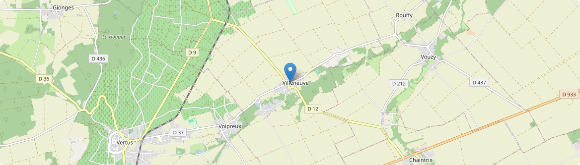 Villeneuve-Renneville-Chevigny - Carte