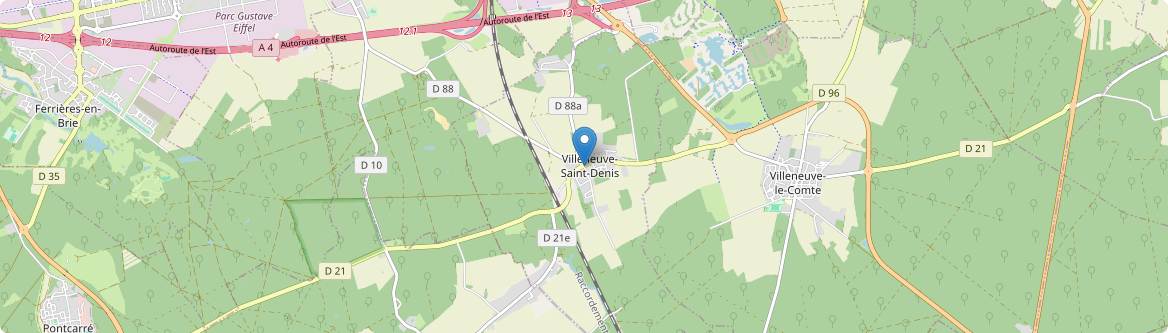 Villeneuve-Saint-Denis - Carte