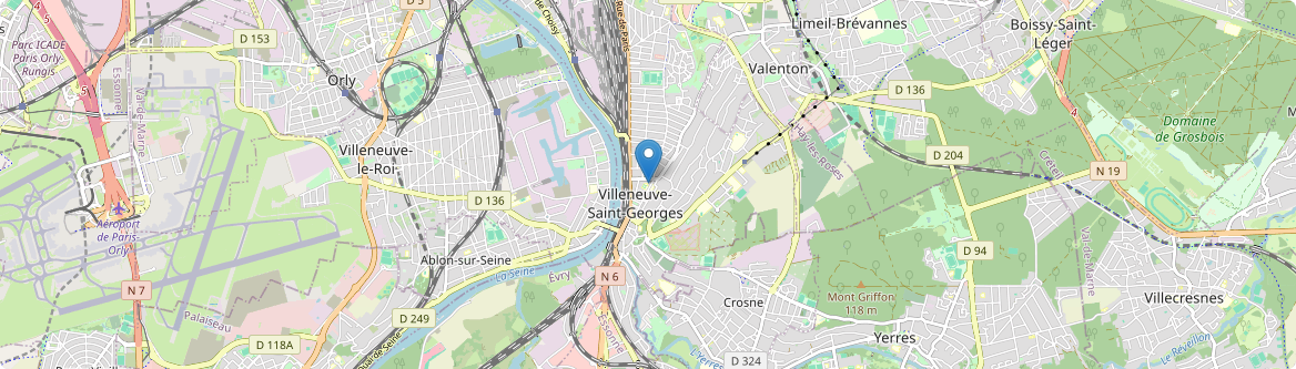 Villeneuve-Saint-Georges - Carte