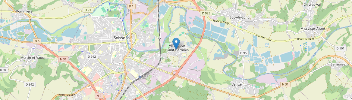 Villeneuve-Saint-Germain - Carte