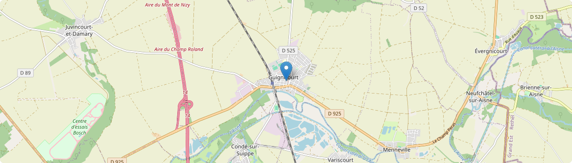 Villeneuve-sur-Aisne - Carte