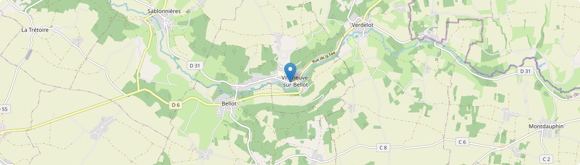 Villeneuve-sur-Bellot - Carte