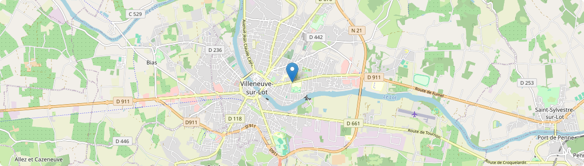 Villeneuve-sur-Lot - Carte