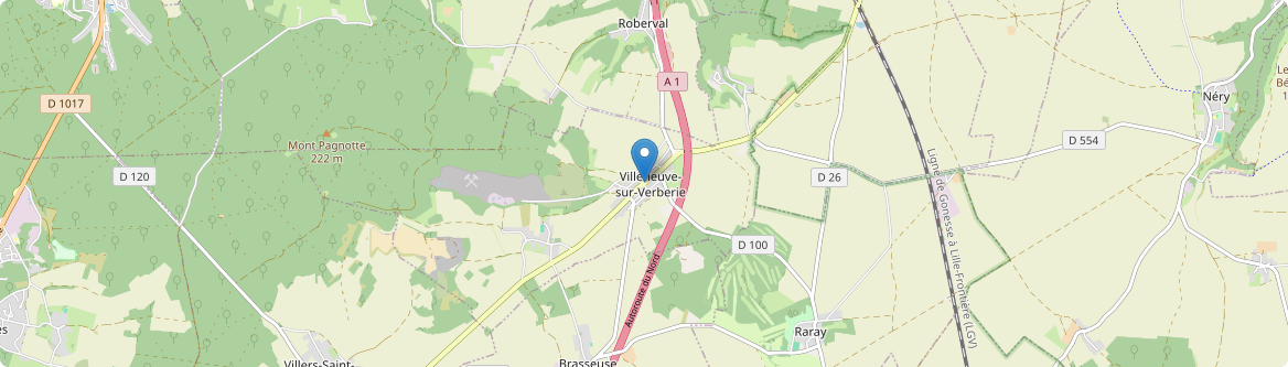 Villeneuve-sur-Verberie - Carte