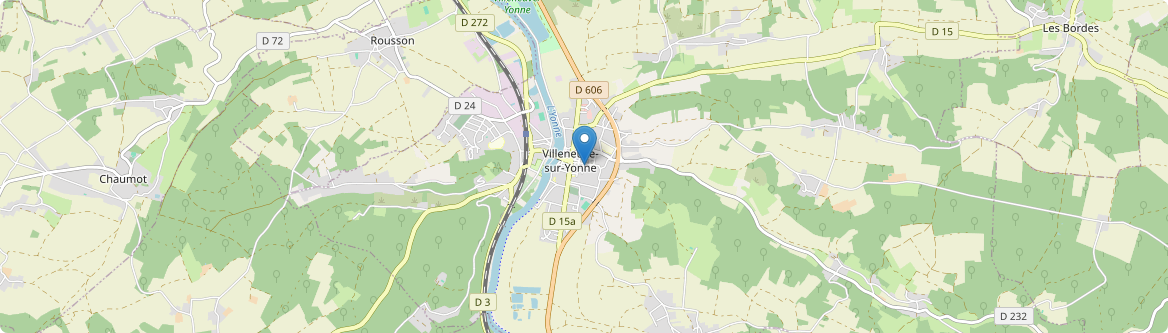 Villeneuve-sur-Yonne - Carte