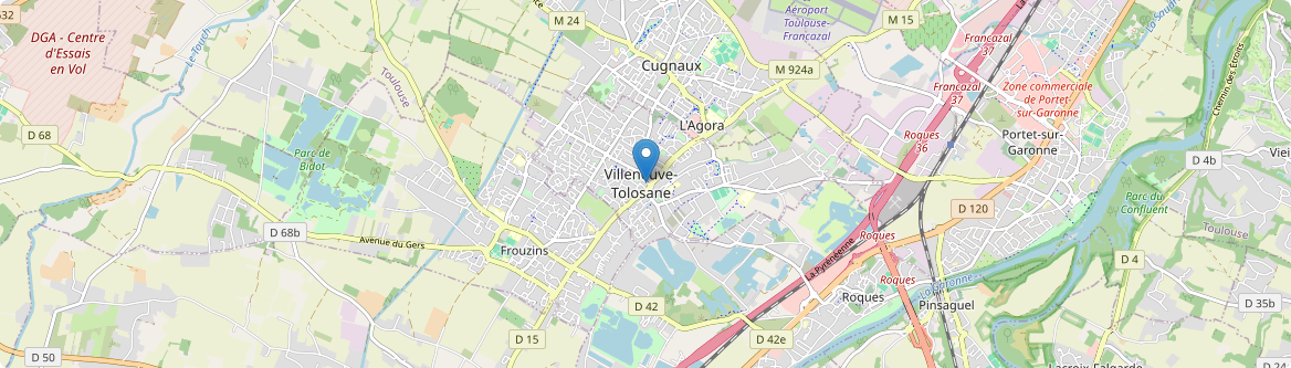 Villeneuve-Tolosane - Carte