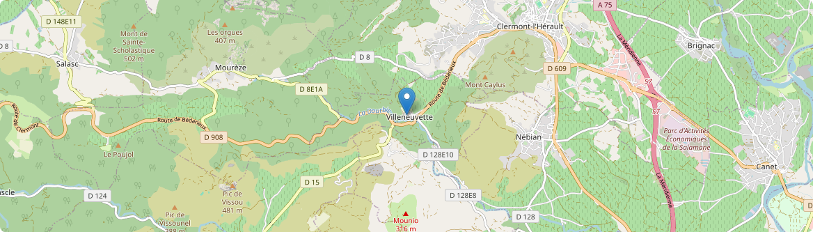 Villeneuvette - Carte