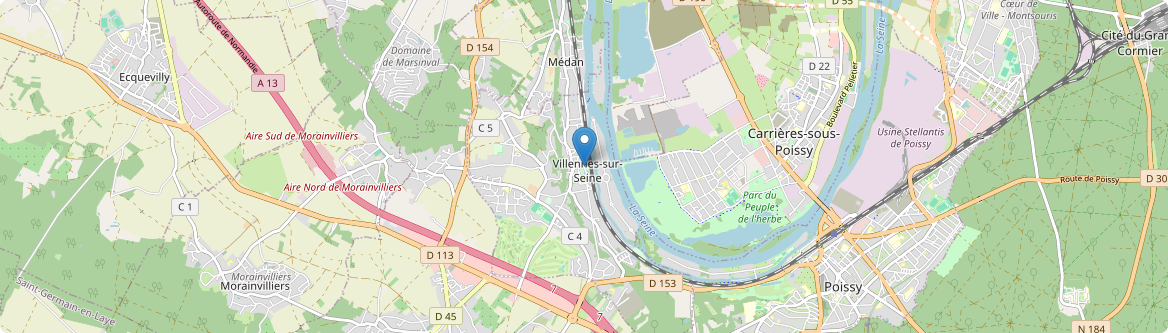 Villennes-sur-Seine - Carte