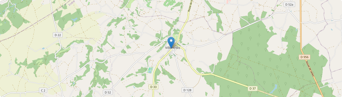 Villentrois-Faverolles-en-Berry - Carte