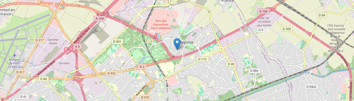 Villepinte - Carte