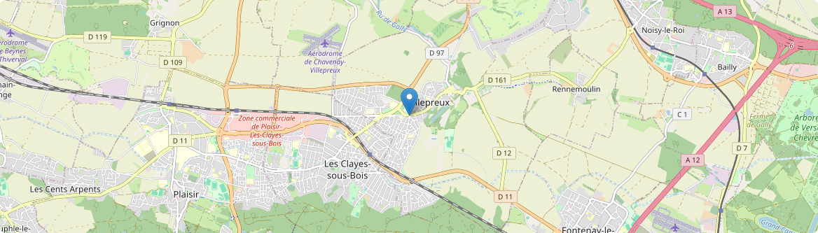 Villepreux - Carte