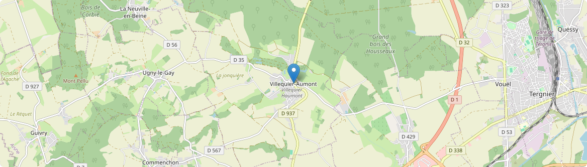 Villequier-Aumont - Carte
