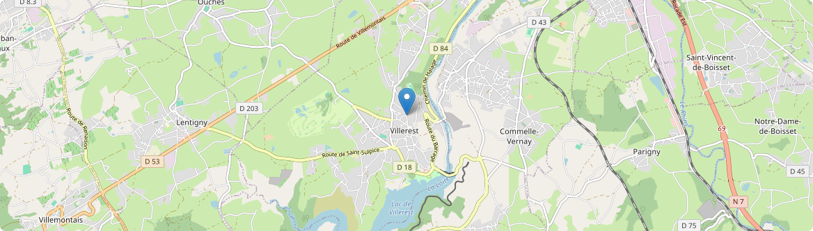 Villerest - Carte