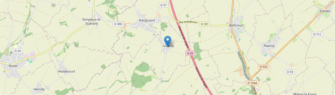 Villeret - Carte